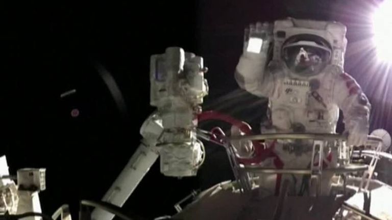 This is the first spacewalk performed by the Shenzhou-13 crew, who are expected to be in orbit for six months.