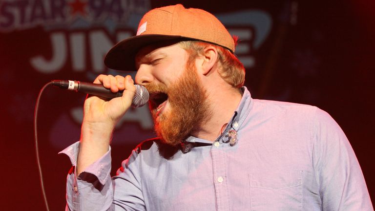 Alex Clare pictured at the Star 94 Jingle Jam at The Arena at Gwinnett Center in Atlanta in December 2012. Pic: Robb Cohen/RobbsPhotos/Invision/AP


