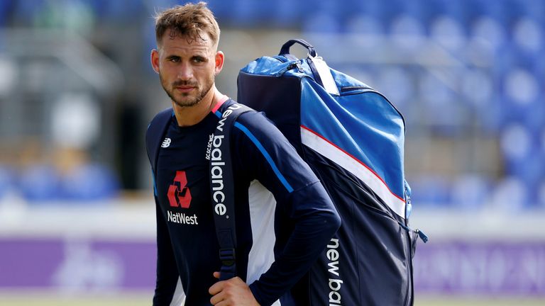 England&#39;s Alex Hales during an England net session in 2018 (file pic)