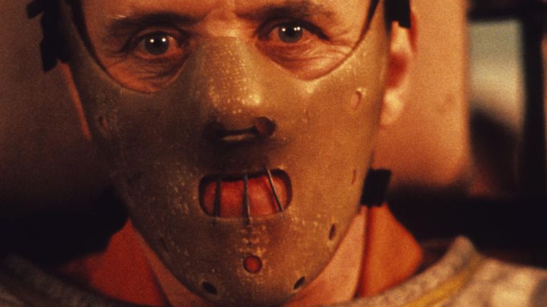 Sir Anthony Hopkins as serial killer Hannibal Lecter in Silence of the Lambs