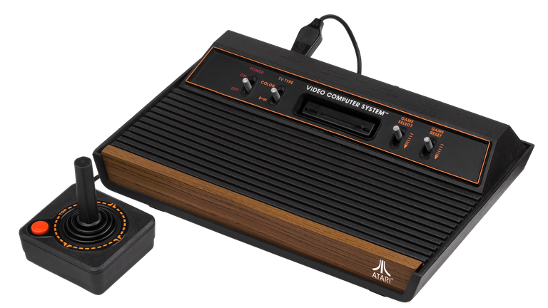 Une console Atari 2600 avec joystick.  Photo : Wikimedia Commons