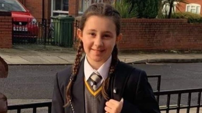 Undated handout photo issued by Merseyside Police of 12-year-old Ava White who died after she was stabbed following an argument in Liverpool city centre. Issue date: Saturday November 27, 2021.