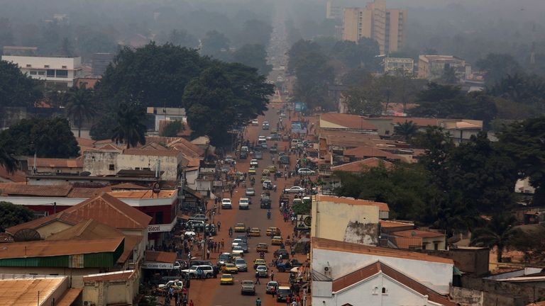 A general view shows a part of the capital Bangui, Central African Republic, February 16, 2016. REUTERS/Siegfried Modola/File Photo