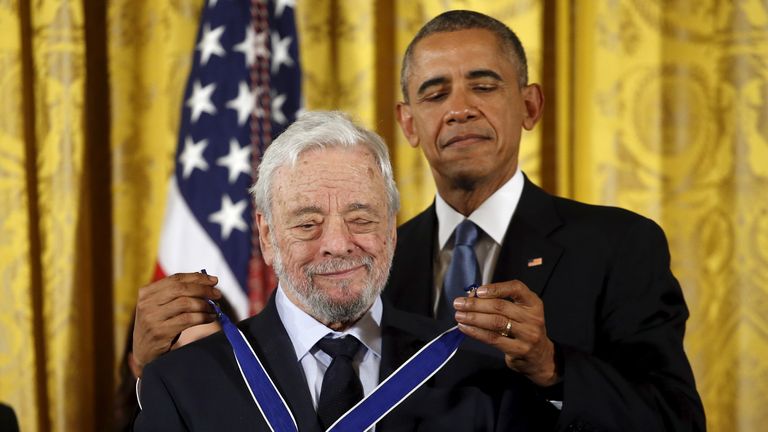 Stephen Sondheim was awarded the presidential Medal of Freedom in 2015