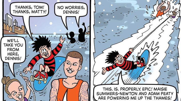Beano&#39;s special edition BeONE comic celebrating British sporting achievements of 2021