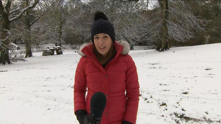 Becky Johnson reports from a snow-blanketed Birmingham