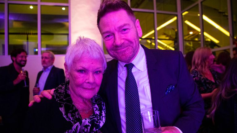 Dame Judi Dench stars in Sir Kenneth Branagh's latest film. Pic: Vianney Le Caer/Invision/AP