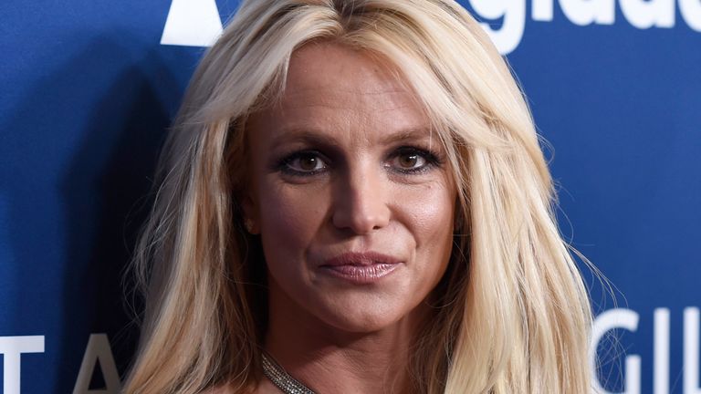 Britney Spears pictured at the GLAAD Media Awards in Los Angeles in 2018. Pic: Chris Pizzello/Invision/AP

