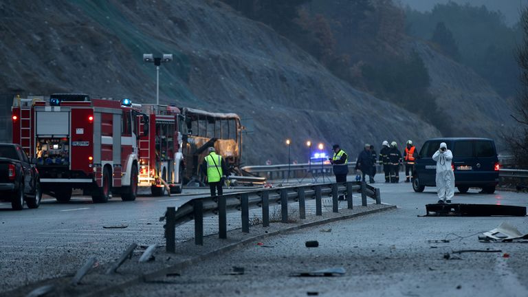 Incendie d'un bus en Bulgarie