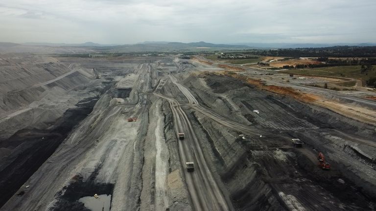 Une mine de charbon en Nouvelle-Galles du Sud