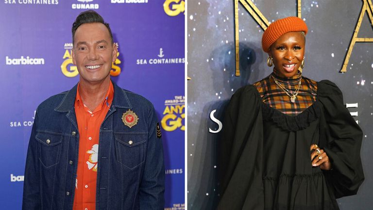 Craig Revel Horwood will be replaced by Cynthia Erivo on Strictly Come Dancing this weekend. Pics: PA and Associated Press
