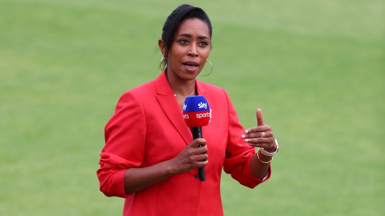 Ebony Rainford-Brent commentates on England v West Indies in 2020