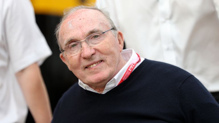 Sir Frank Williams during a preview day for the British Grand Prix at  Silverstone, Towcester. PRESS ASSOCIATION Photo. Picture date: Thursday July 11, 2019. See PA story AUTO British. Photo credit should read: David Davies/PA Wire. RESTRICTIONS: Editorial use only. Commercial use with prior consent from teams.