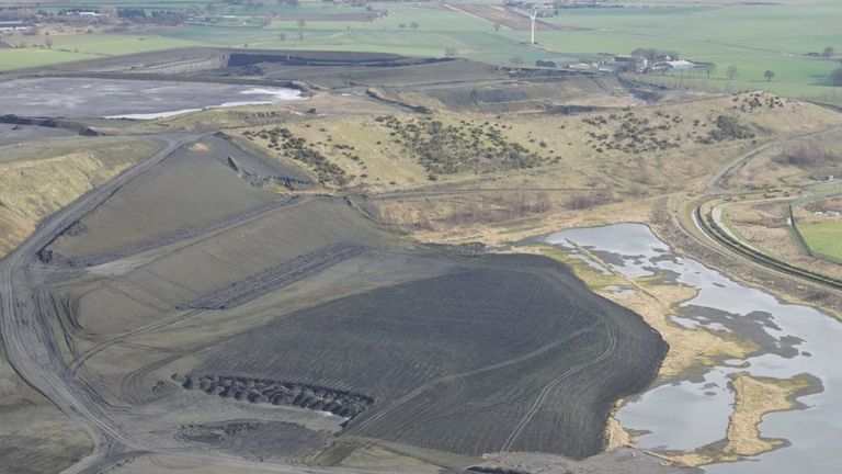 There are plans to move 23 million tonnes of pulverised fuel ash from Gale Common in North Yorkshire. Pic: EPUKI