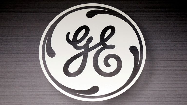 FILE PHOTO: The General Electric logo is seen in a Sears store in Schaumburg, Illinois, September 8, 2014. REUTERS/Jim Young/File Photo
