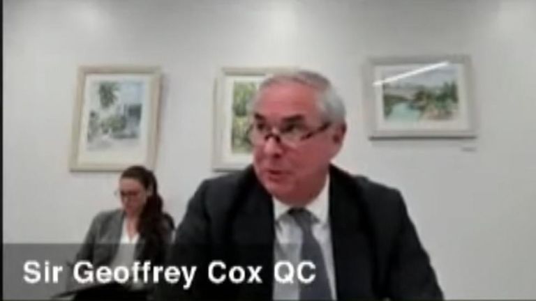 Sir Geoffrey Cox is a former attorney general.