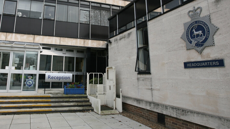 A general view of the headquarters of Hertfordshire Police, Welwyn Garden City.