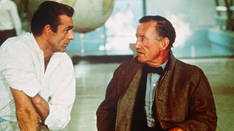 Sean Connery and Ian Fleming on the set of Dr No. Pic: Danjaq/Eon/Ua/Kobal/Shutterstock
