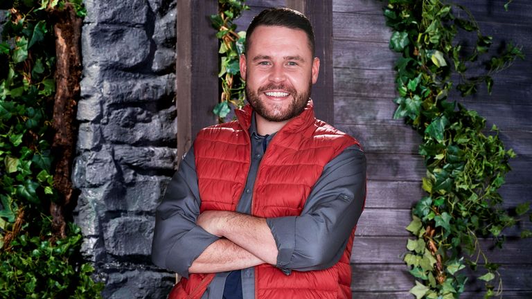 Danny Miller I'm one of the celebrities ... get me out of here! Participants in 2021.Photo: ITV / Lift Entertainment
