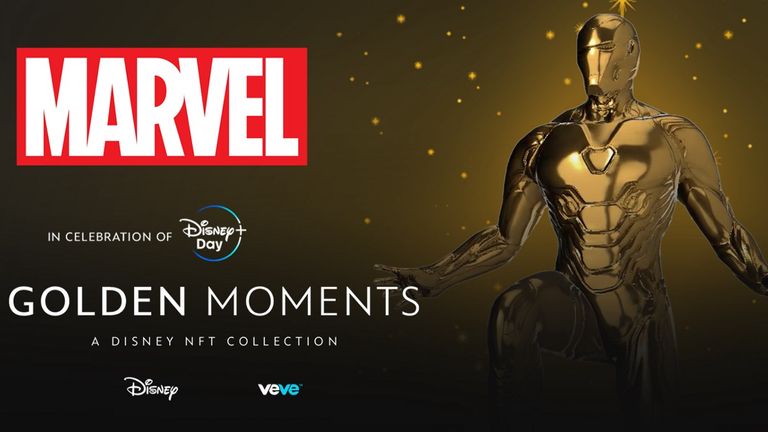 Iron Man NFT for Disney plus golden moments collection 