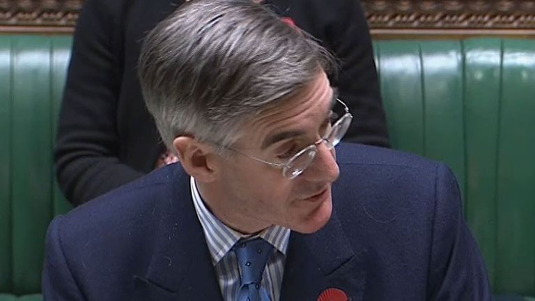 Jacob Rees-Mogg tells the House of Commons that a cross-party consensus is needed in how to deal with &#39;standards&#39;