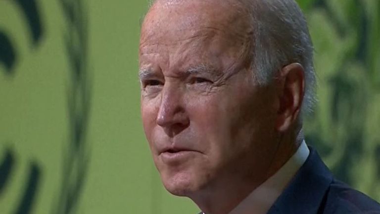 Joe Biden outlines the plans the US has to deal with deforestation