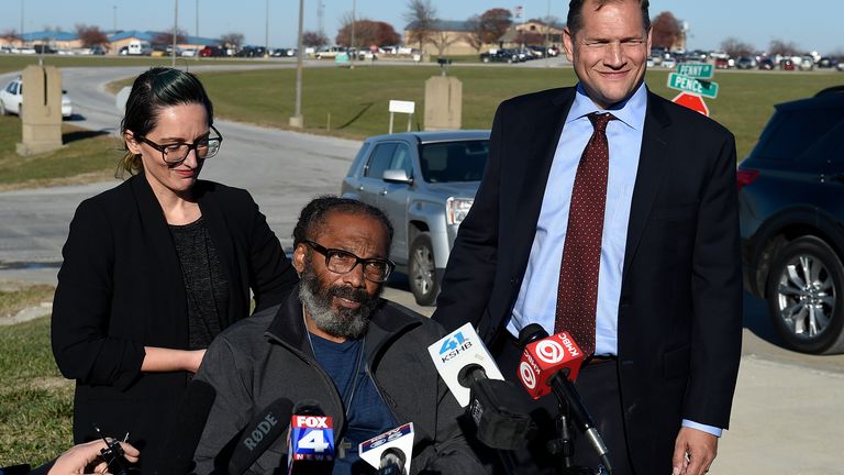 Kevin Strickland a toujours soutenu qu'il était chez lui au moment des meurtres.  Photo : AP