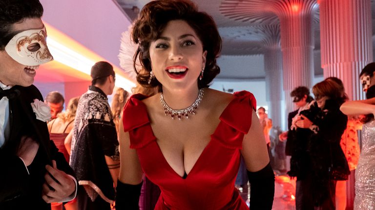 Lady Gaga stars as Patrizia Reggiani in Ridley Scott&#39;s House Of Gucci. Pic: Fabio Lovino/MGM