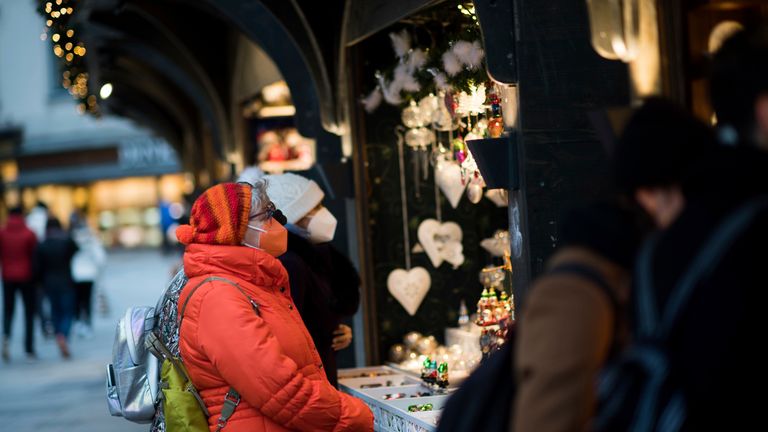 Austria has imposed a nationwide lockdown on unvaccinated people. Pic: AP