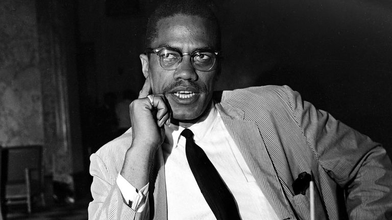 Malcolm X was killed on 21 February 1965. Pic: AP