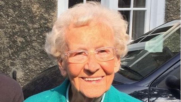 Undated handout file photo dated 2/11/21 issued by Lancashire Police of Mary Gregory, 94, who died following a fire at her bungalow in Heysham, Lancashire, in May 2018. Tiernan Darnton, 21, has been convicted of the murder of his 94-year-old step-grandmother three years after an inquest ruled she was the victim of an accidental house fire. Issue date: Thursday November 11, 2021.
