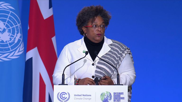 Mia Amor Mottley  Prime Minister of Barbados