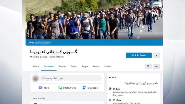 نام این صفحه که تقریباً 800 عضو دارد، 'قاچاق در اروپا با ضمانت' است.