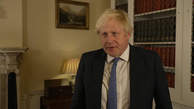 Prime Minister Boris Johnson was responding after more than 30 migrants died in the Channel after a dinghy sank.