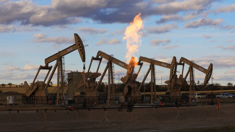 An oil field. Pic: AP
