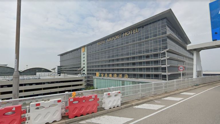 The Regal Airport Hotel, where Omicron patient zero was staying when it was found out he had the variant. Pic: Google Streetview