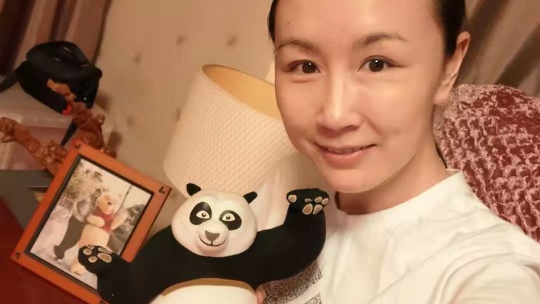 Peng Shuai in an image purportedly posted by the missing Chinese tennis player