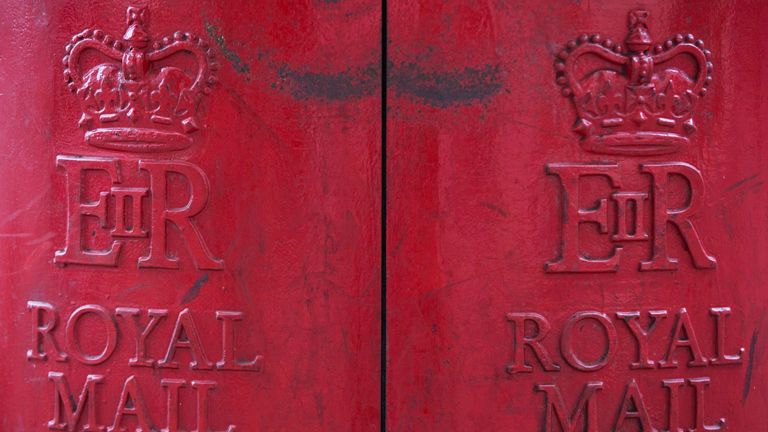 A Royal Mail post box in central London