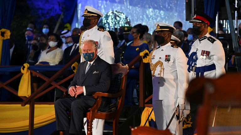 Britain&#39;s Prince Charles attends the Presidential Inauguration Ceremony