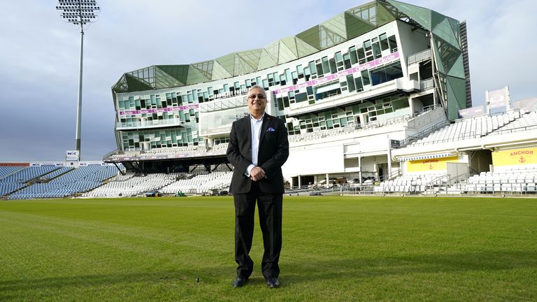 Lord Kamlesh Patel during a press conference at Headingley Cricket Ground, Leeds. Picture date: Monday November 8, 2021.
