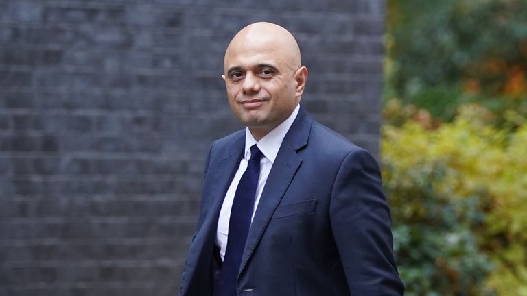 Health Secretary Sajid Javid arrives in Downing Street, London. Prime Minister Boris Johnson is hosting an urgent Cobra meeting after the Remembrance Sunday car explosion outside a Liverpool hospital was declared a terrorist attack by police. Picture date: Monday November 15, 2021.

