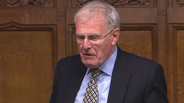 Sir Christopher Chope was rebuked by Jess Phillips