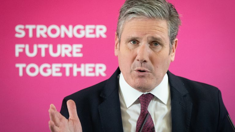 Labour leader Keir Starmer speaks during a press conference outlining Labour&#39;s plan for improving politics ahead of Wednesday&#39;s Opposition Day debate. Picture date: Tuesday November 16, 2021.