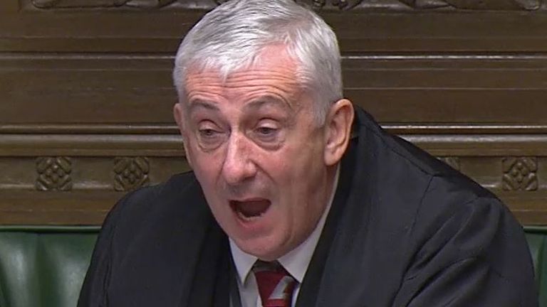 Sir Lindsay Hoyle is not happy with the tone of PMQs