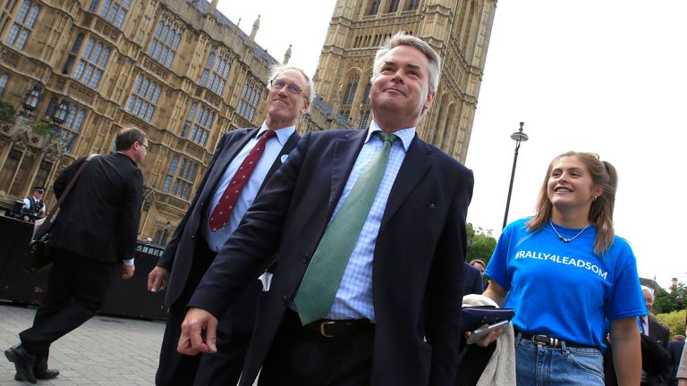 Tim Loughton (front) points the finger firmly at France for the migrant crisis