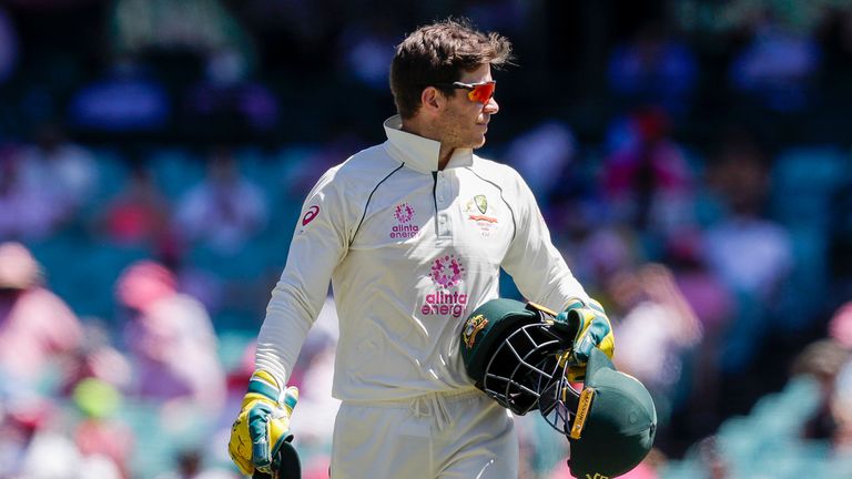 Tim Paine has stepped down as Australian cricket captain. Pic: AP
