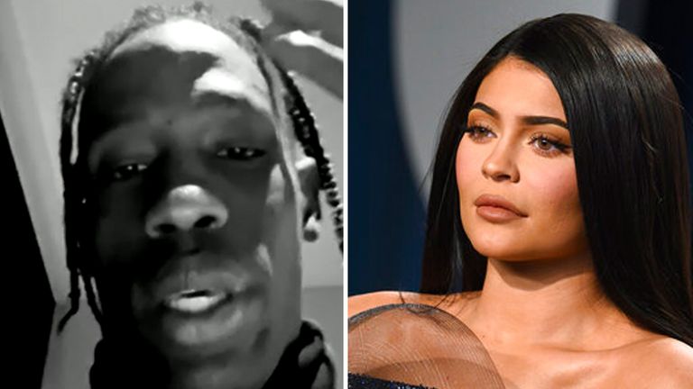 Travis Scott and Kylie Jenner. Pics: Instagram and AP