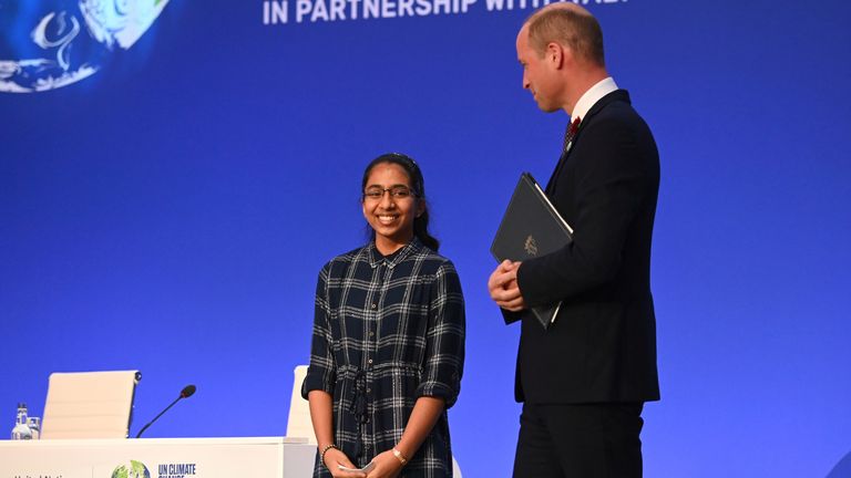 Vinisha Umashankar with Prince William