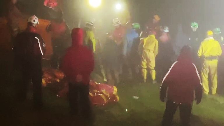 Man rescued from cave after being trapped for almost 54 hours
