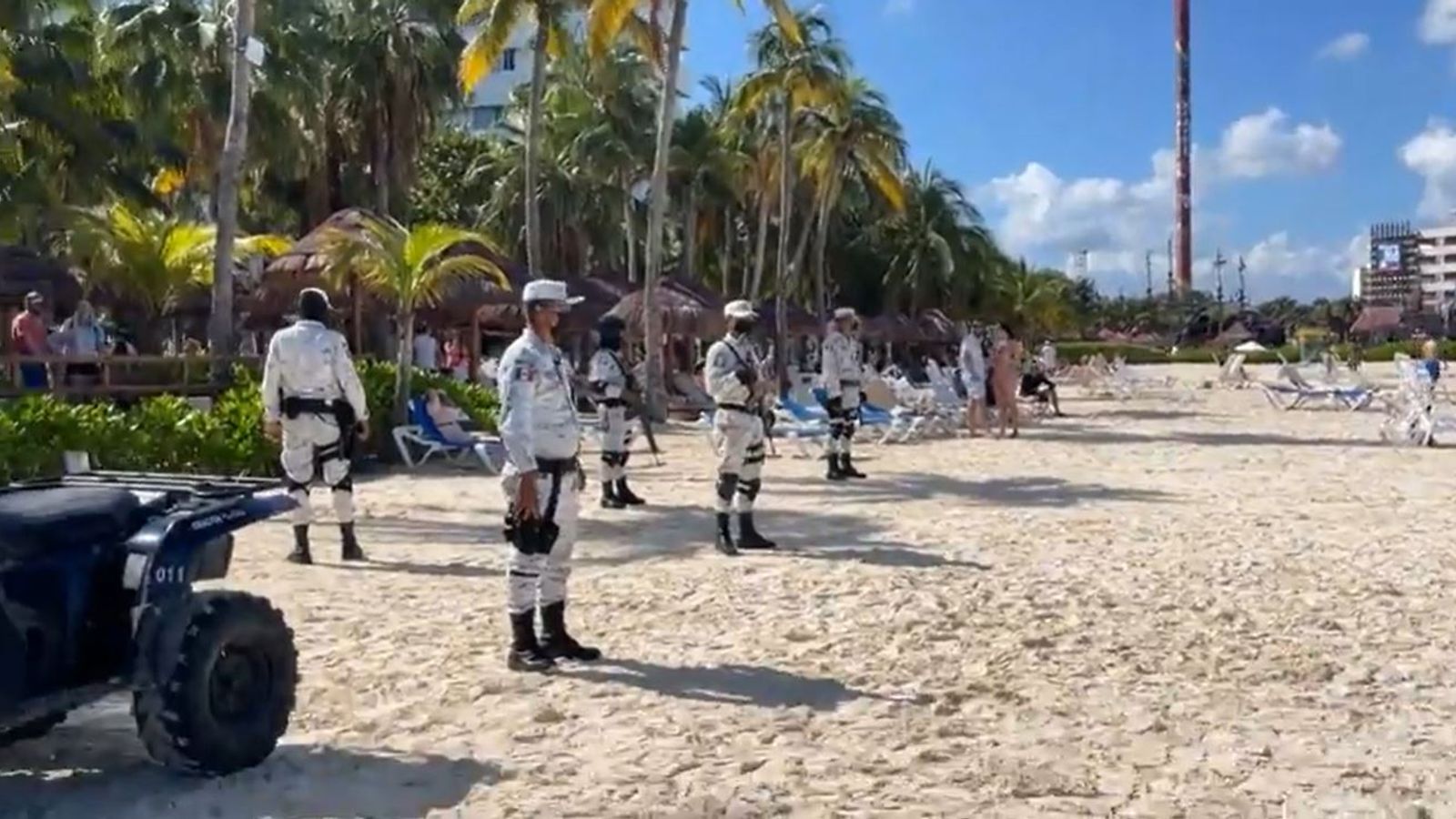 Tourists run for cover after gunmen on jet skis open fire on the ...